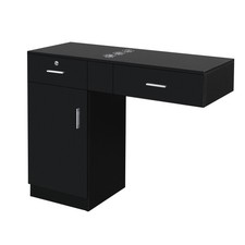 Wall Mount Salon Station Beauty Barber Equipment for Hair Stylist with 2 Drawers