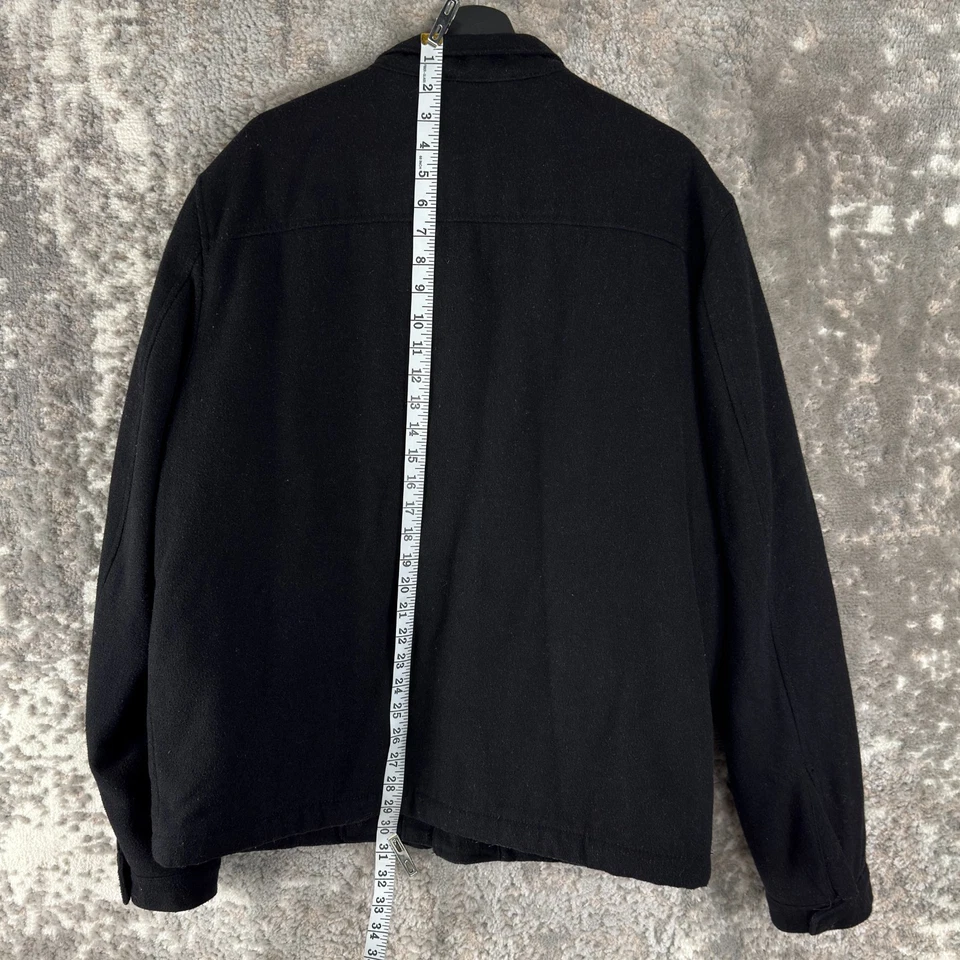 Old Navy Size XL Outdoor Wool Jacket Black Long Sleeve Casual Pocket Lined - Image 3 of 4