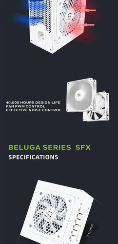 Full-Modular SFX-500W 600W PSU 80Plus Bronze White Power Supply For Mini ITX - 第 13/18 張圖片