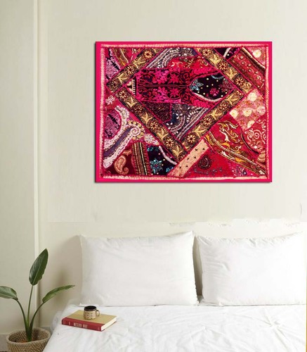 35' Dinning Room Wall Covering Tapestry Home Wall Hanging Patchwork Table Cloth - Picture 4 of 10