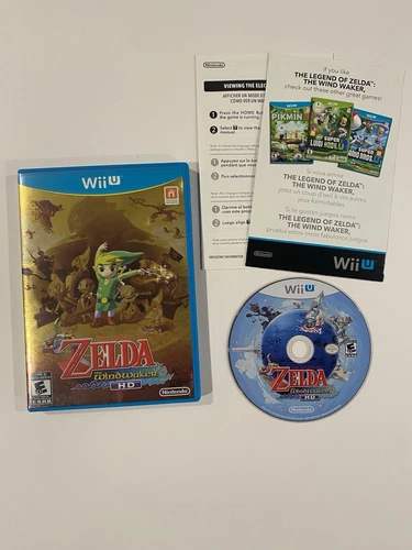 Legend of Zelda: The Wind Waker HD - Nintendo Wii U W/ Case & Inserts, Tested!