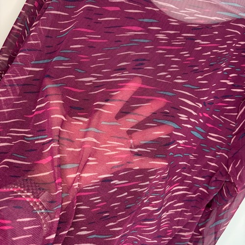 ZAC & RACHEL NEU Rundhals transparente fließende Tunika Damen XL lila türkis pink gefüttert - Bild 2 von 11