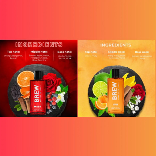 Brew Perfumes Mast + Fab Combo | 2×100ml Eau de Parfum | Night & Day Scents - Bild 3 von 4