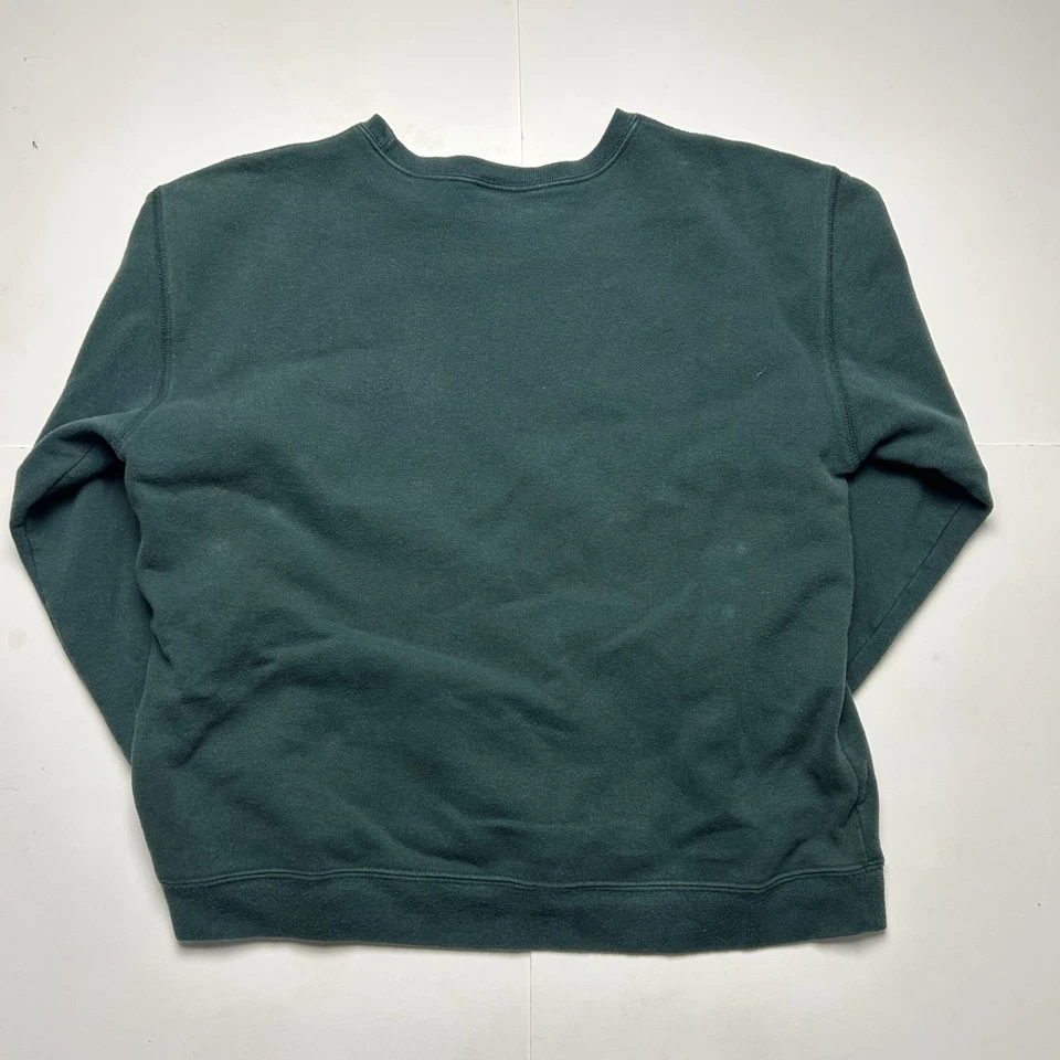 Vintage Calvin Klein Jeans Crewneck Sweatshirt Forest Green CK Logo Women's M - Image 4 of 4