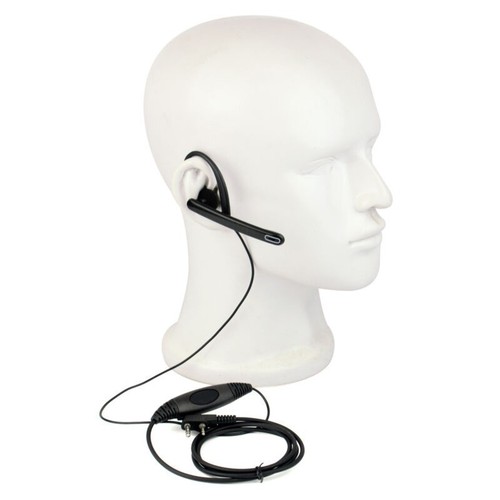 Restaurant ready 2Pin Ear Bar Earpiece Mic PTT Headset for Radio - Zdjęcie 3 z 13