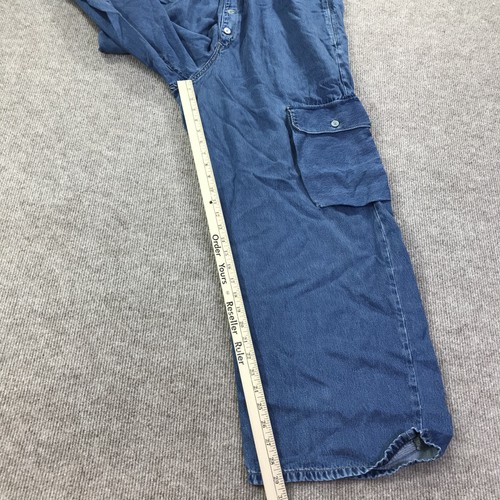 G-Star RAW Jumpsuit Womens Medium Blue Faded Whirlpool Soft Utility Denim New - Picture 3 of 12