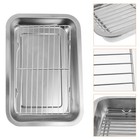 1 Set Backblech mit Rost, Abtropfgestell aus Edelstahl, Plätzchenblechform