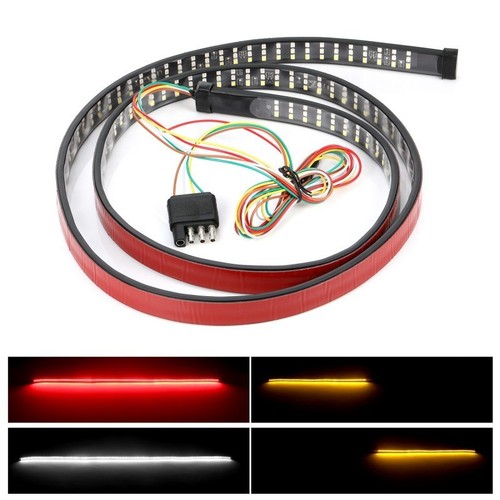 60" 5 MODES Truck Strip Tailgate Light Bar 3Row Reverse Brake Signal Tail Light - Picture 2 of 16