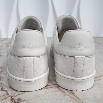 Louis Vuitton Luxembourg LV Monogram Sneaker White Grain Leather 8