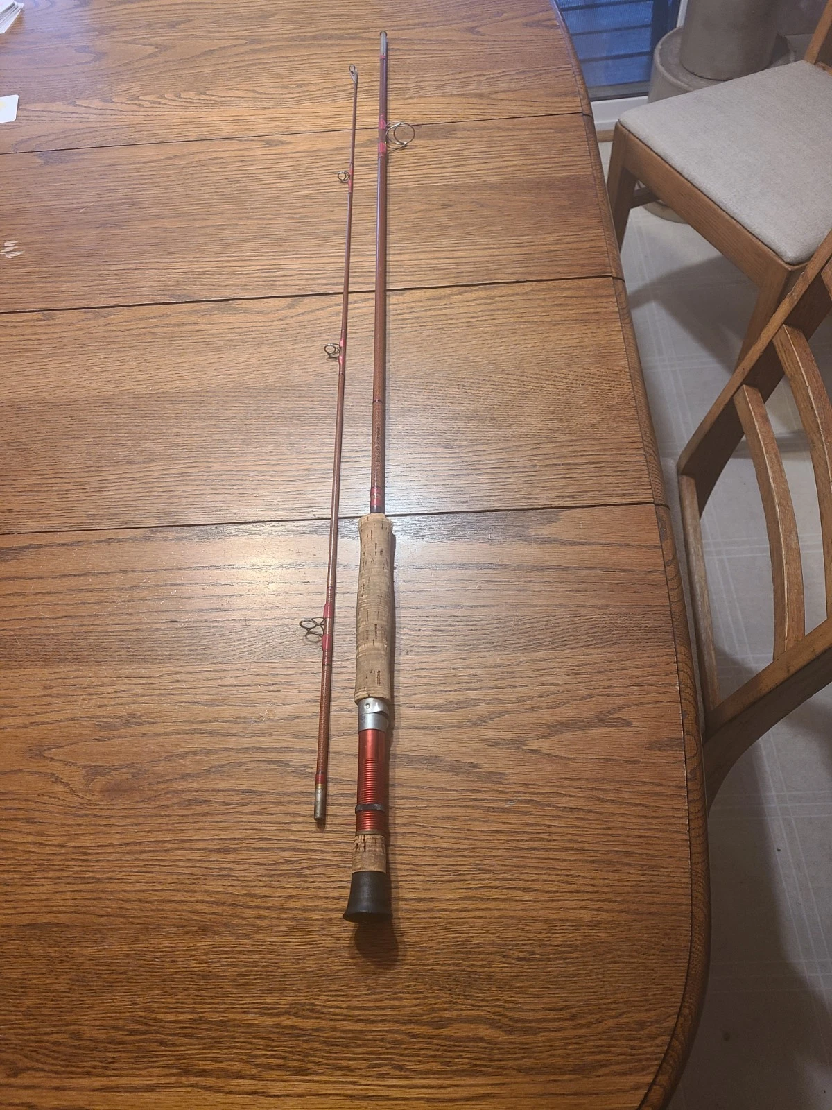 Vintage Wright McGill "Holiday" BF7S- 6ft 6" Spinning Rod. Beautiful. OC