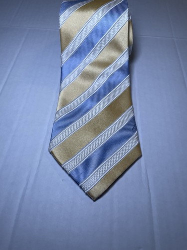 Donald J. Trump HALSKRAWATTE gold blau diagonal Signatur Goldbarren Seidenkrawatte Power - Bild 2 von 6