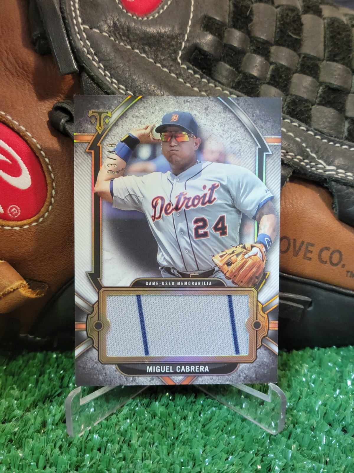 2024 Topps Triple Threads Miguel Cabrera Jumbo Pinstripe Patch /48