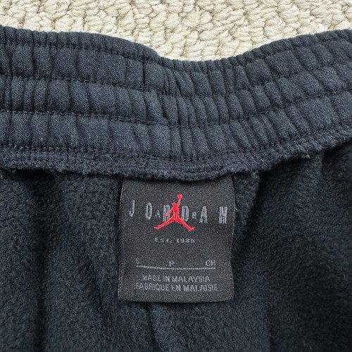 Nike Air Jordan Pantalones Cortos para Hombres Pequeños Negros Jumpman Pull On Polar Logo Grande - Imagen 5 de 11