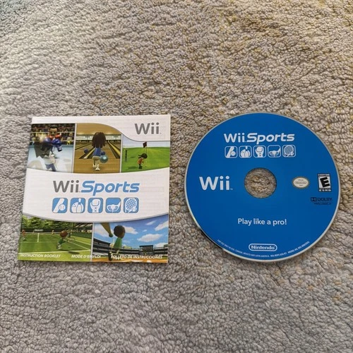 Nintendo Wii Sports 2006-2007 Disc And Manual Only Works