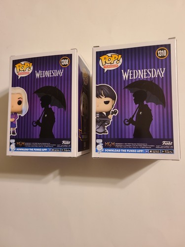 Funko Pop #1308 Enid Sinclair & #1310 Wednesday W/Cello, Funko Shop Exclusive - Picture 3 of 6