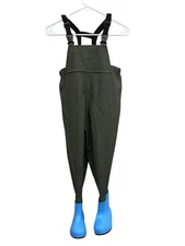 Kids Fishing Waders With Attached Boots, Boots Are Size 12, See Sizing Photos
