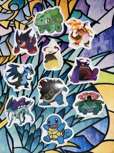 10 Pcs Pokemon Random Sticker Lot - Fast Shipping! Buy More Save More! - Picture 2 of 5