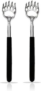 2 Bear Claw Itch Relief Back Scratcher Extendable Retractable Telescopic Handle