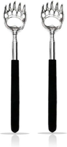 2PCS Back Scratchers, Bear Claw Shaped Scratcher Extendable Metal... - 第 1/6 張圖片