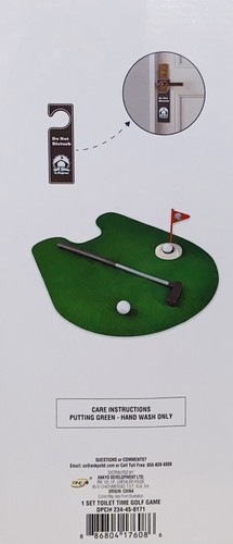 Toilet Time Golf Juego Baño Mini Golf Juego Putt Putt NUEVO EN CAJA - Imagen 2 de 2