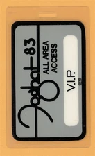 Foghat 1983 Zig-Zag Tour AAA VIP Laminated Backstage Pass
