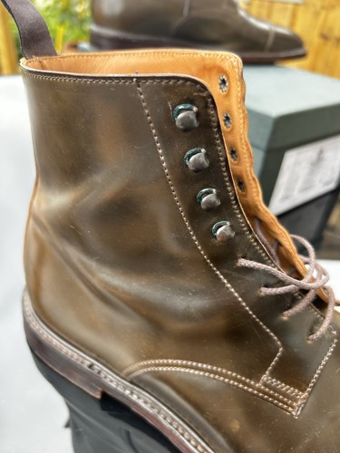 Crockett And Jones Harlech Cordovan boots 11.5 UK - Picture 10 of 12