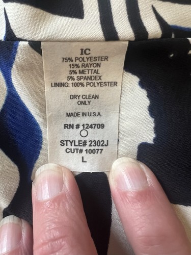 Ic By Connie K Kunstfellähnliche Jacke mit 2 Knöpfen Animal Print gefüttert 2 Knöpfe L - Bild 8 von 11