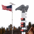 Yescom 25Ft Starlink Gen3 Telescopic Flagpole Mount Kit Pole Adapter RV Camping