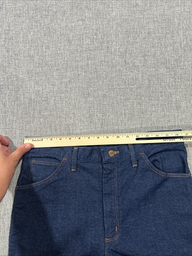70er Vintage Wrangler Jeans Herren passt Größe 33x30 blau Denim Talon Bootcut 60s ? - Bild 8 von 12