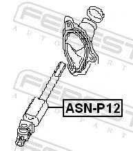 FEBEST JOINT STEERING COLUMN UNIVERSAL JOINT fits NISSAN PRIMERA | ASN-P12 - Picture 4 of 4