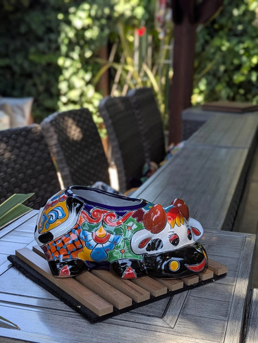 Maceta de vaca Talavera Pottery | Utiliza maceta de cerámica para vaca para exterior o interior - Imagen 5 de 10