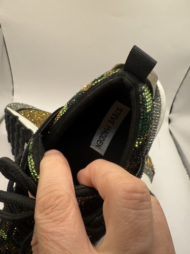 Steve Madden Womens Cliff Sneakers Camo Print Size 11 Athletic Y2K Sparkly - Picture 10 of 11