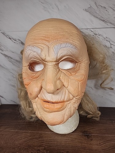 ☆Vintage☆ ~Cesar Halloween Mascarilla 1971 Viejo Mascarilla Scary Spooky 👻~ ☆MIRA☆ - Imagen 1 de 8