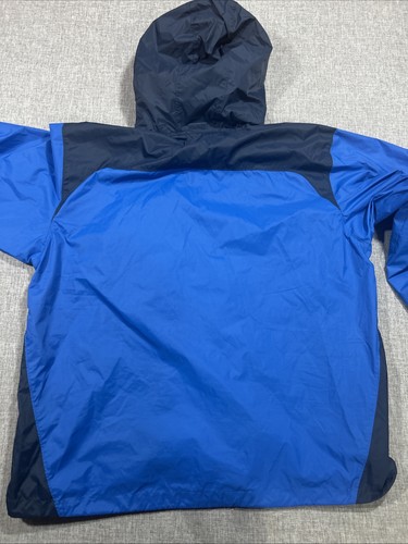 Columbia Omni-Shield Zip Jacket Mens Size XL Hooded Windbreaker Rain Blue - Picture 11 of 14