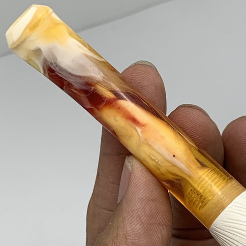 Basketweave Claw Pipe BLOCK MEERSCHAUM-NEW-HANDCARVED - Picture 8 of 24