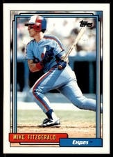 1992 Topps Mike Fitzgerald Montreal Expos #761 23738