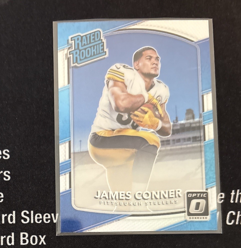 2017 Donruss Optic Rated Rookie James Conner #172 Silver Holo Prizm. (RC)