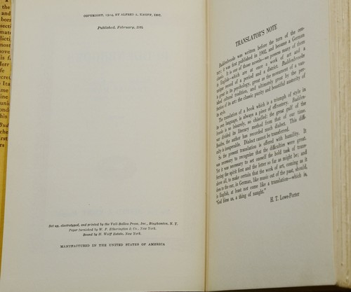Buddenbrooks by THOMAS MANN ~ First US Edition 1st Printing in Jackets 1924 - Picture 7 of 8
