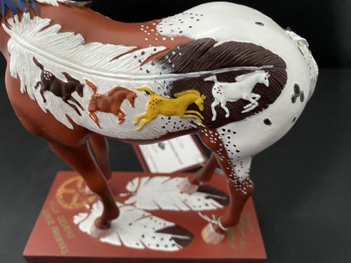 Spur der bemalten Ponys Figur #11254 High Desert Horse Feathers 1E/2862 2005 - Bild 8 von 15