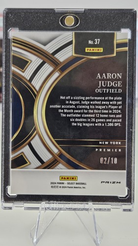 Aaron Judge 2024 Select Premier Level Gold Prizm/10《Slab Ready》NY Yankees 🔥🔥 - Imagen 2 de 11