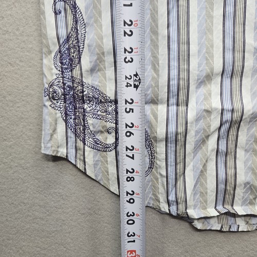 Robert Graham Men's Size Large Multi Color Striped Long Sleeve Button Down - Picture 10 of 17