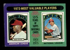 1975 Topps #210 Dick Allen/Johnny Bench MVPs VGEX X3037086