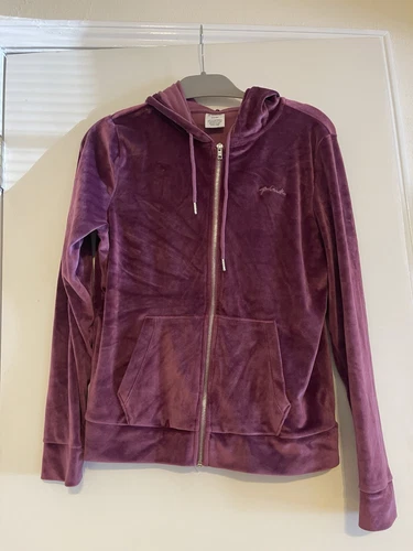 UNDERCOVER Giacca con cappuccio VS rosa full zip velluto marrone taglia M