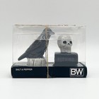 Boston Warehouse Halloween Raven & Skull Ceramic Salt & Pepper Shaker Set