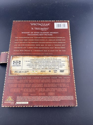 Dances with Wolves (DVD, 2003, Special Edition 236 Minutes) - Picture 9 of 10