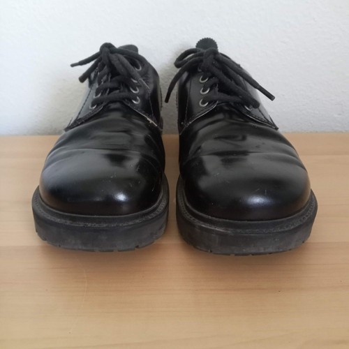 Birkenstock Schnürschuhe geölt schwarz Leder Oxford-Schuhe klobige Sohle 4 Binder 40 L - Bild 5 von 11