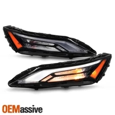 For 2021-2024 Nissan Rogue Upper Halogen Signal w/ LED DRL Turn SIgnal Pair/Set