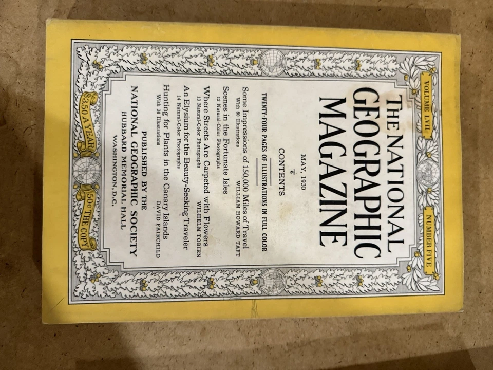 1930 National Geographic Magazine Complete Year Antique 95 Years Old  Foto 3 de 4