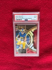 Puka Nacua RC 2023 Panini Select   Red BLACK  Die Cut PRIZM #199 PSA 9