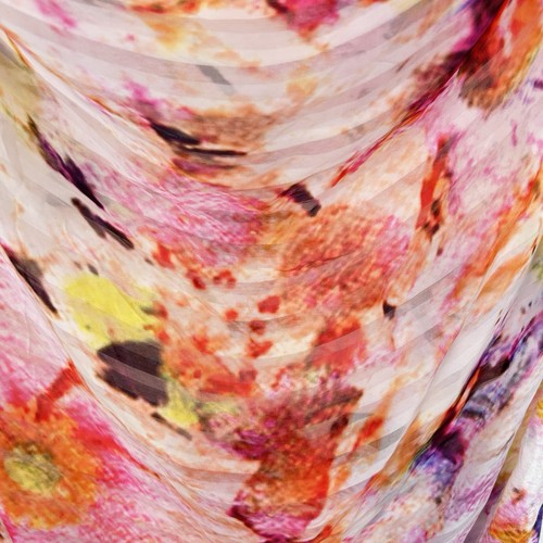adolfo dominguez Top UK XL Multicoloured Floral Cowl Neck Sleeveless Semi Sheer - Picture 4 of 7